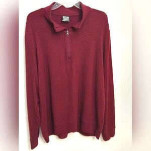 32 Degrees Heat Men's Size XXL 1/4 Quarter Zip Pullover Shirt Burgundy